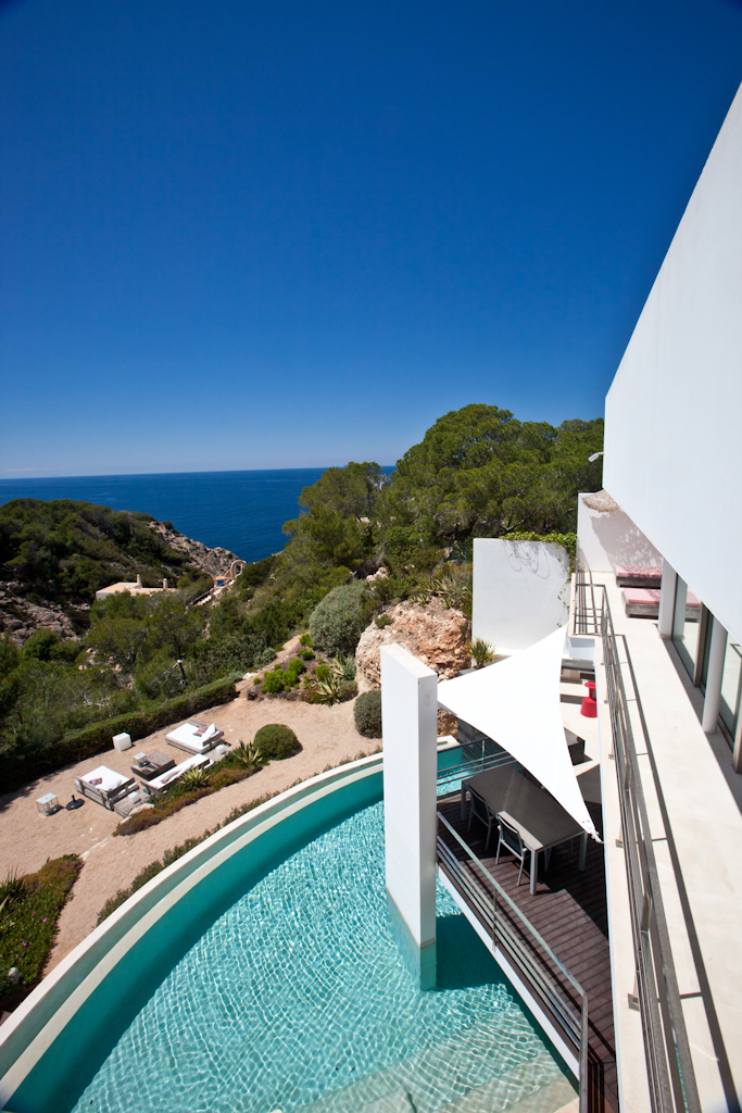 Pool zone in a rental house of Ibiza
